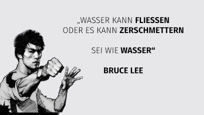 Sei wie Wasser - Bruce Lee Zitat (Vorschaubild)