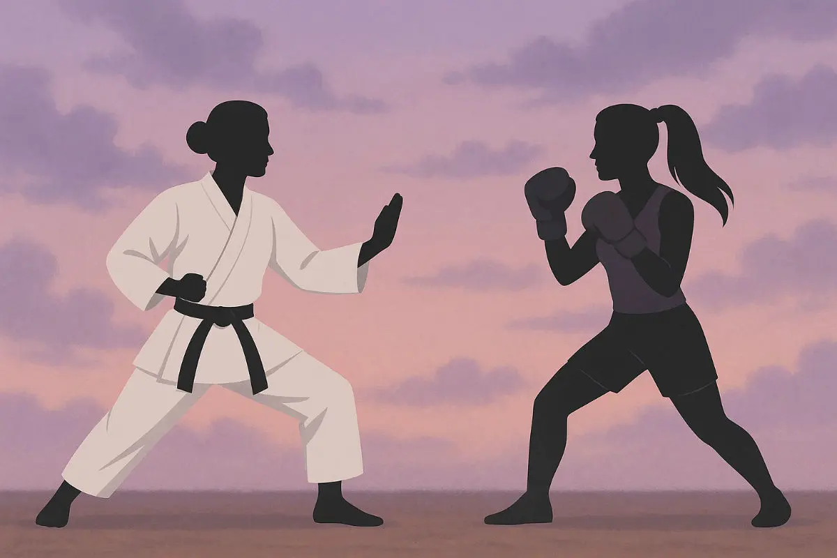 Kampfsport Training für eine Frau für mehr Stärke und Selbstvertrauen